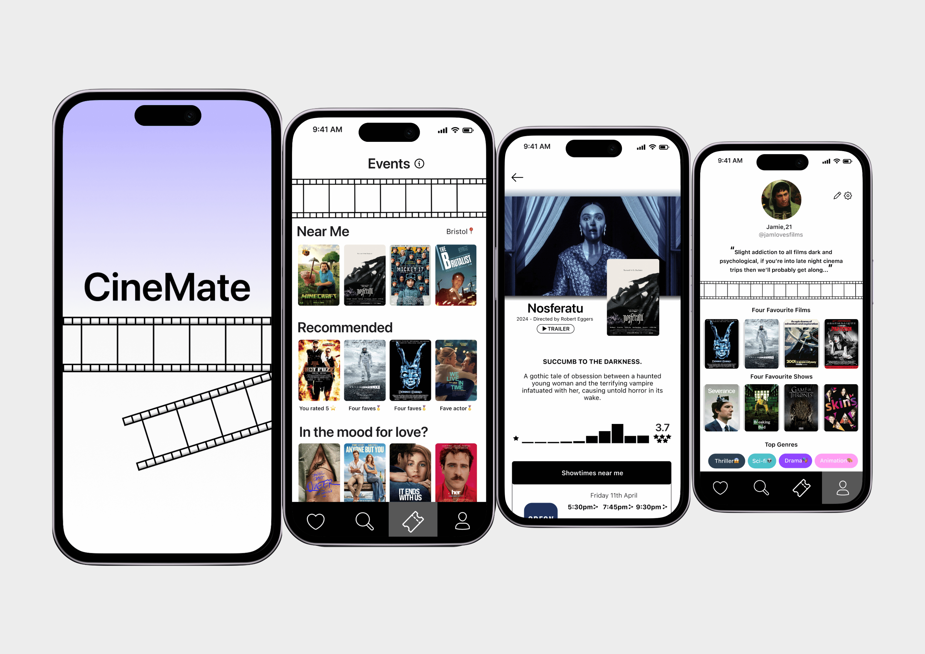 Cinemate App Screen 3