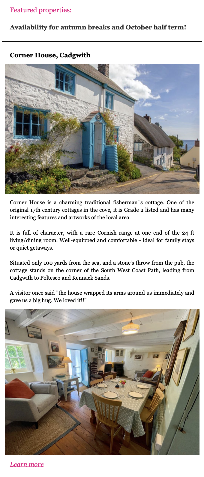 Client Newsletter Example 1
